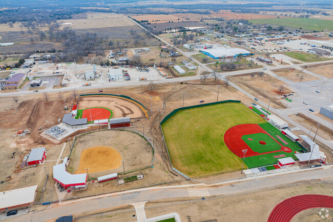 Prague High School offers sports field for children.