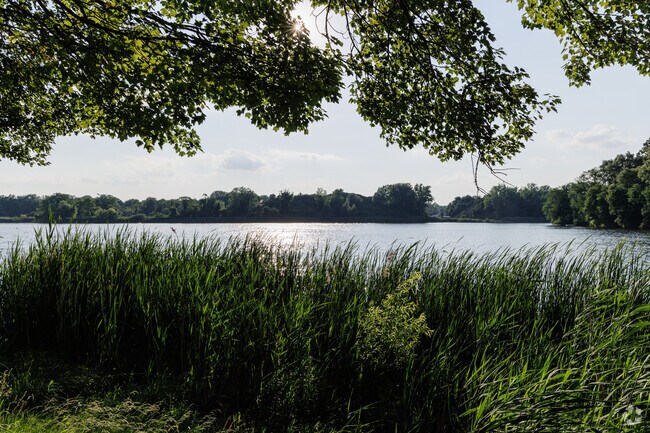The sun sets on a beautiful day at the Mine Hill Beach Playground in Roxbury Township.