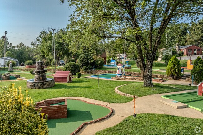 For a family friendly fun outing in Beverly Hills residents swing for Tiny Town Golf.
