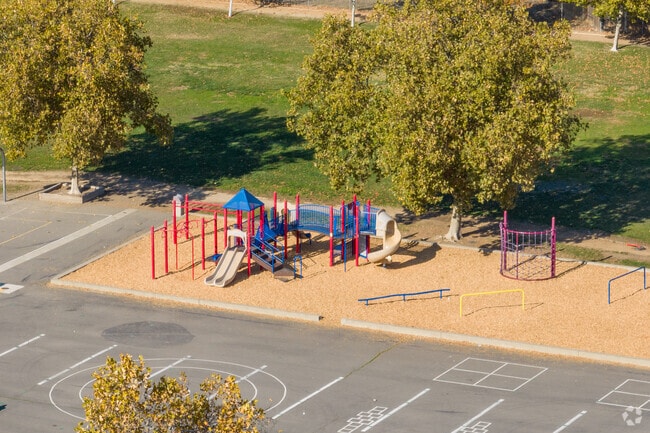 Students at Anna Kirckvater Elementary School loves the playground.