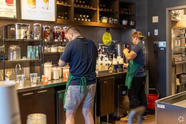 A neighborhood Starbucks serves Berkley, Mass.