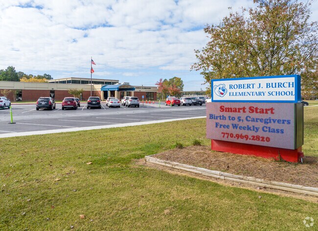 Robert J. Burch Elementary School has a student-teacher ratio of 12 to 1.