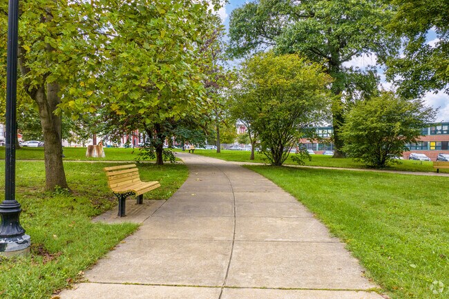 While in Midtown Edmondson, take a walk in Harlem Square Park.