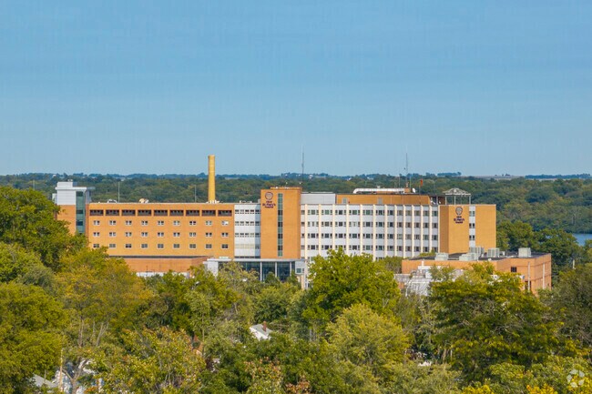 St. Mary's Hospital is just outside of the Mueller Park neighborhood.
