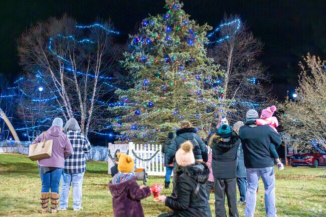 The tree lighting is the main event which happens around 7pm at the event in Forks Township.