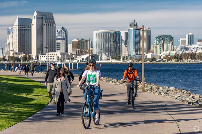 The Bayshore Bike Path is a 20+ mile loop dedicated to cycling around Coronado.