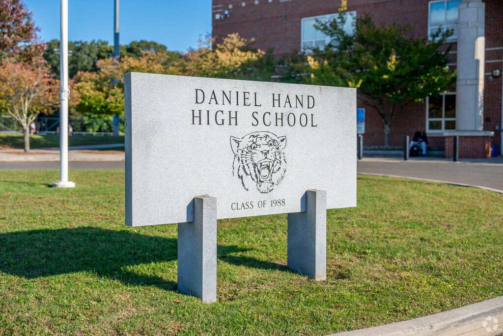 Daniel Hand High School serves students in grades 9th through 12th.