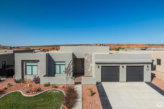 Sand Hollow Resort homes have  yards often decorated with agave plants.