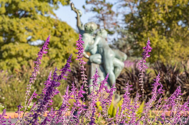 See the beautiful plants and amazing statue artistry at Will Rogers Gardens.