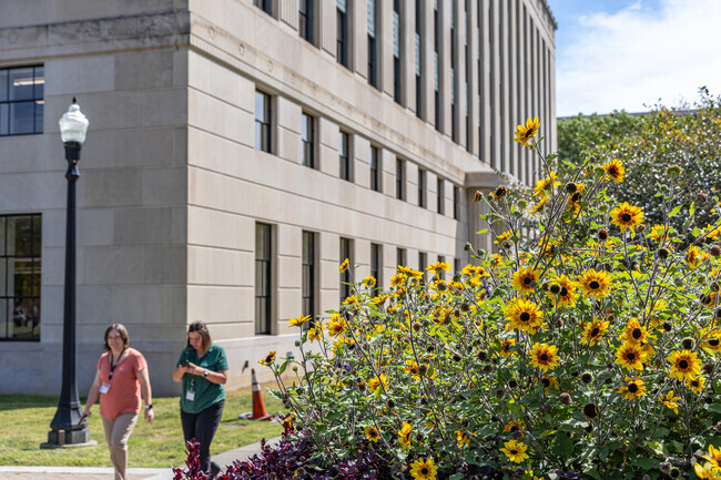 Residents of East End love walking around the West Virigina State buildings during lunch breaks.