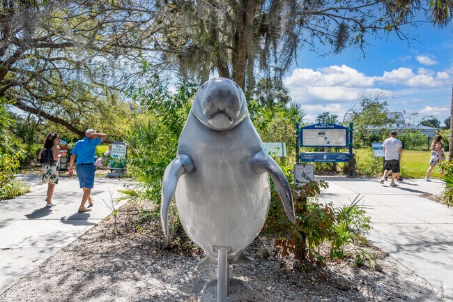 Manatee Park in Morse Shores is a popular attraction for tourists and locals alike.