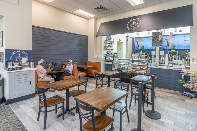 Enjoy a coffee or a treat at Brewport Café located inside Sachem Public Library in Holbrook.