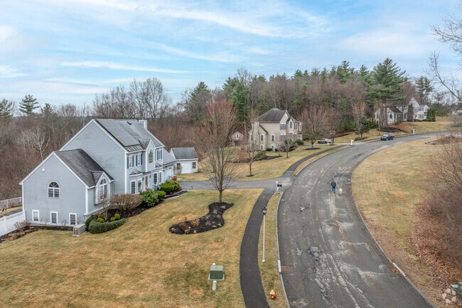 A long winding road leads you around the magnificent homes of Gospel Hill.