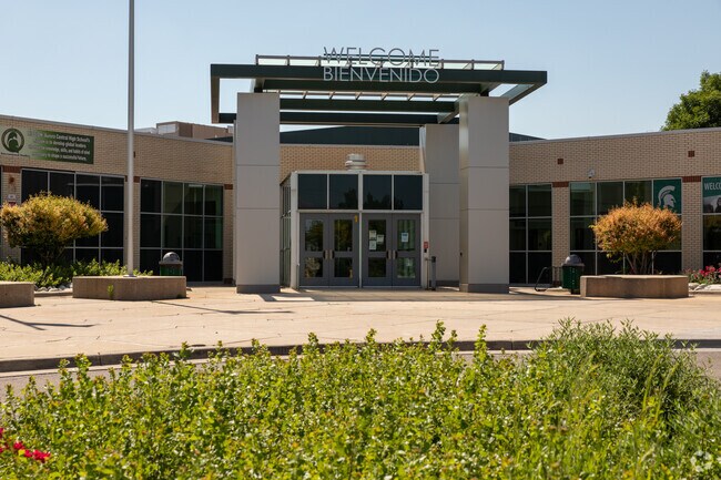 Aurora Central High School in Del Mar Parkway is committed to providing high-quality education.