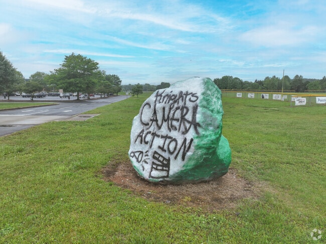 Show you school spirit on the rock at Mill Creek Middle School.