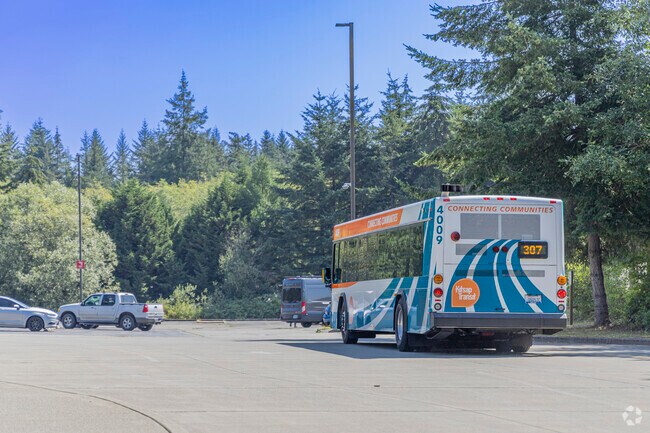 Just outside Hansville is the Kitsap Transit Park & Ride. A convenient location for carpool.