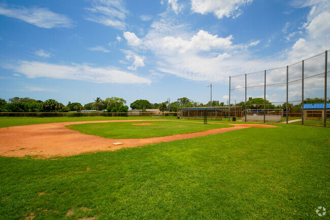 There is a baseball field at Audubon Elementary School.