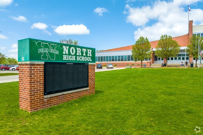 Just across the Des Moines River, students of River Bend attend North High School.