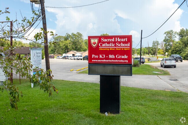 Sacred Heart Catholic School serves students from Pre-K to 8th grade.