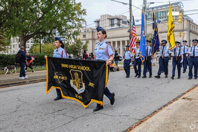 Irmo High’s AFJROTC shines in Columbia’s Veterans Day Parade every November.