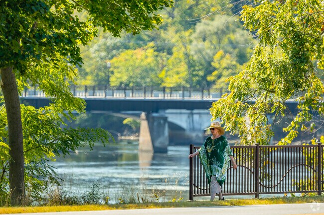 Riverside Trail is a paved trail that follows the St Joe for over 3 miles through Keller Park.