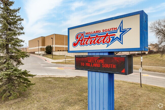 Millard South High School is conveniently located on Q st.