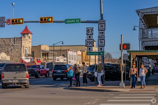 Highway 87 and 290 converge in Fredericksburg providing easy access for visitor.