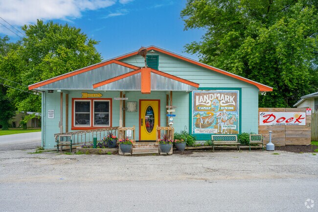 Pittsburg's The Dock at Delphi restaurant is the town's only restaurant.