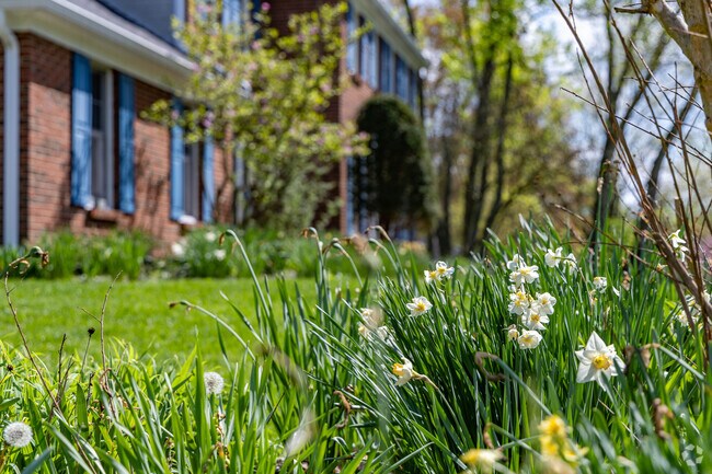 Residents of Turpin Hills have pride in their front lawns often showcasing flower beds.