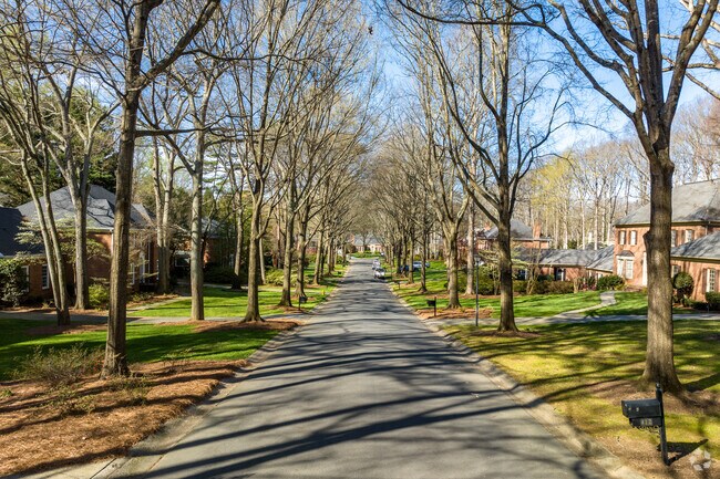 You'll find beautiful streets throughout Providence Park neighborhood.