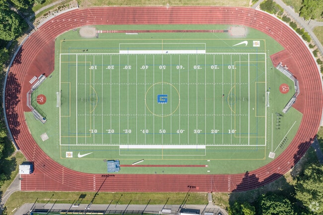 The Track and Sports Field at U.S. Grant High School in Grant Park Neighborhood in Portland.