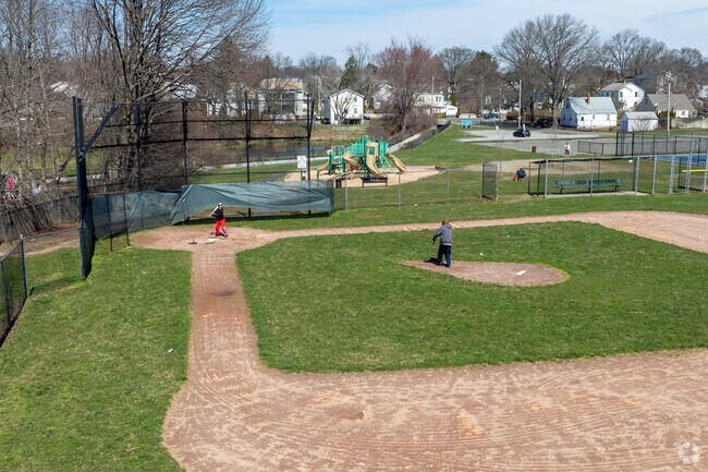 Boston Ave-Mill Hill residents can play a game of catch on one of the local baseball fields.