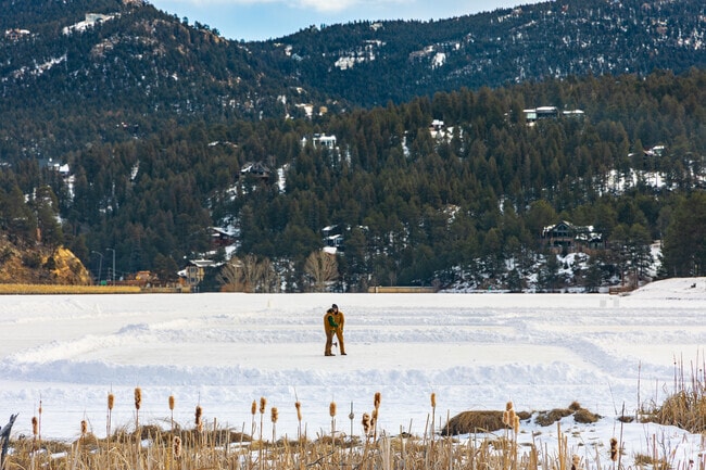 In the winter you can go ice fishing or ice skating on Evergreen Lake at Dedisse Park.