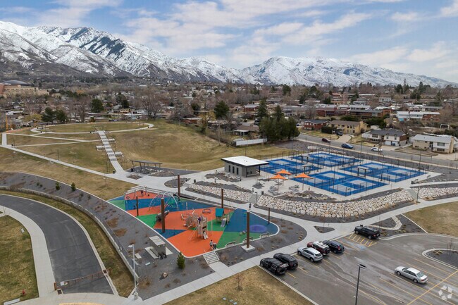 Burch Creek Park in South Ogden offers tennis courts, a large playground, and walking paths.