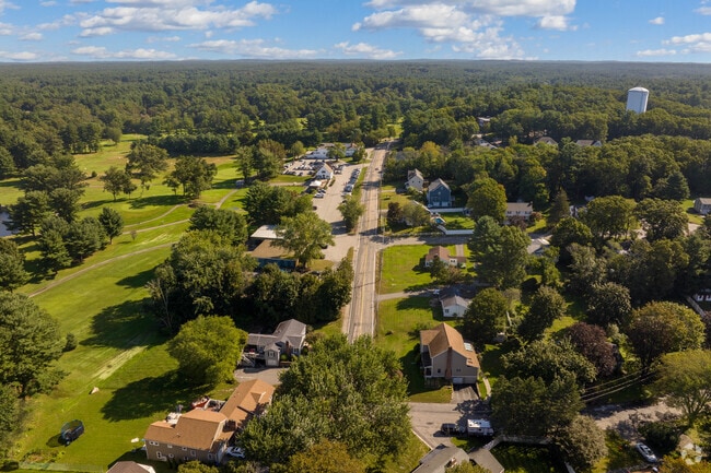 Homes with spacious yards sit nearby the Hillview Country Club in North Reading.
