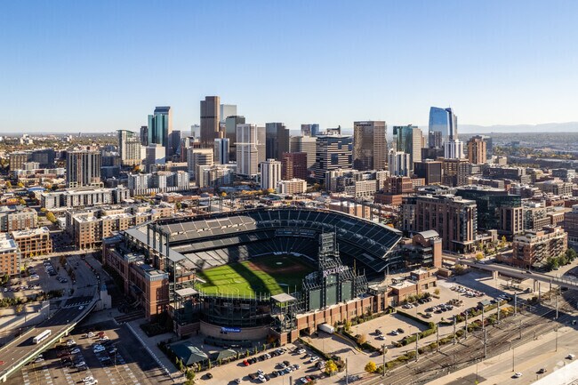Downtown Denver is a thirty minute commute from Cay at Marina Pointe.