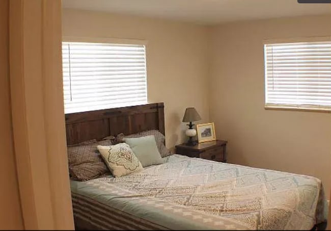 1st bedroom with powder attached