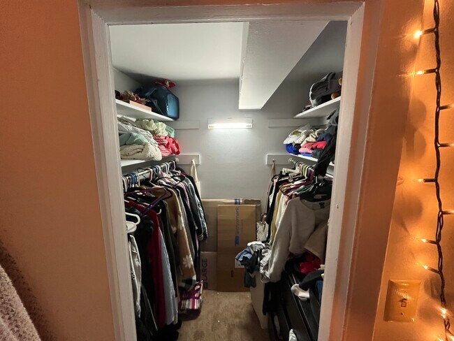 Both rooms on second floor have walk-in closets.
