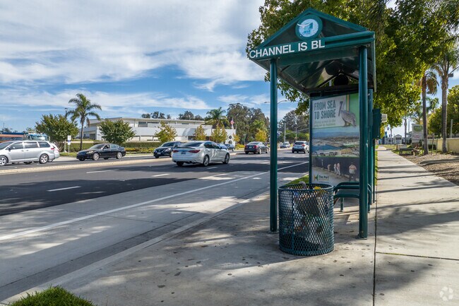 There are many bus stops around College Estates.