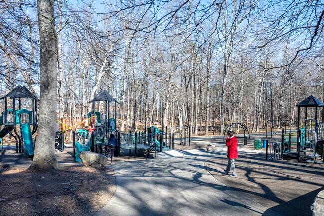 You can take the kids to the playground at Fourth of July Park in Kernersville.