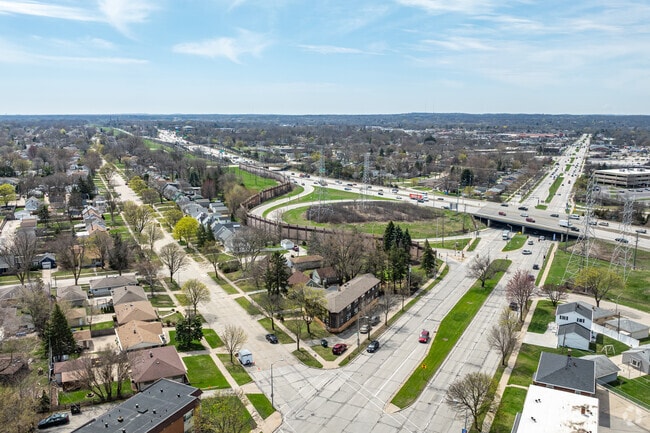 A wall was built to keep the sound of the highway from bothering President Heights residents.