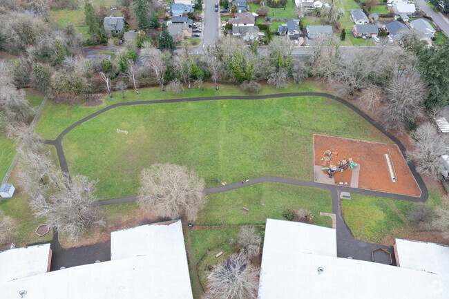 Students can play on the playground and open space at Lewelling Elementary on SE Logus Rd.