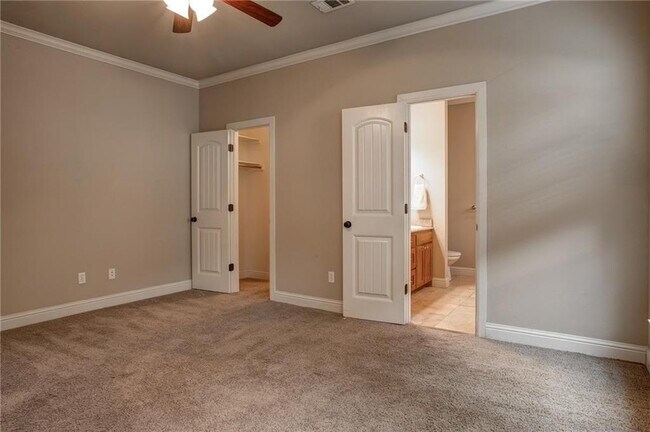 Master closet, bathroom
