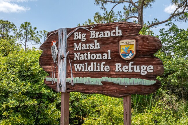 Big Branch Marsh National Wildlife Refuge is popular for hiking and hunting.