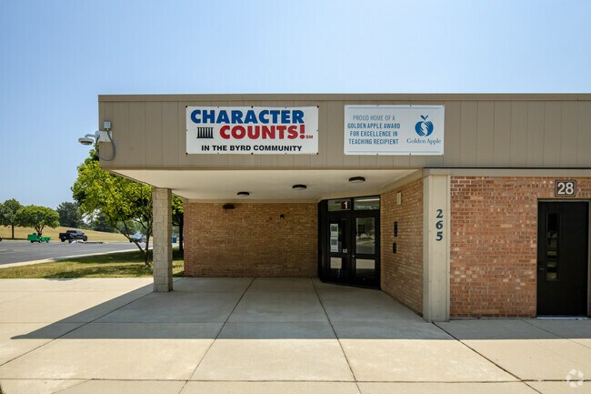 Main entrance to Admiral Byrd Elementary School.