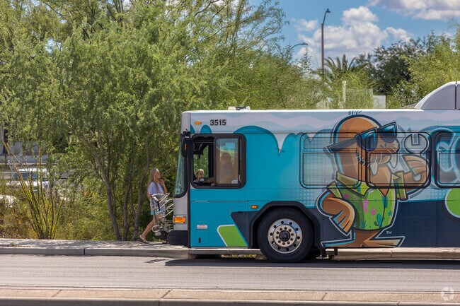 Sun Tran runs a variety of routes in the Balboa Heights neighborhood.