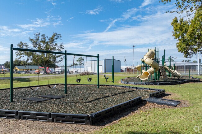 The playground at Raceland Community Park is a fun place to spend the afternoon.