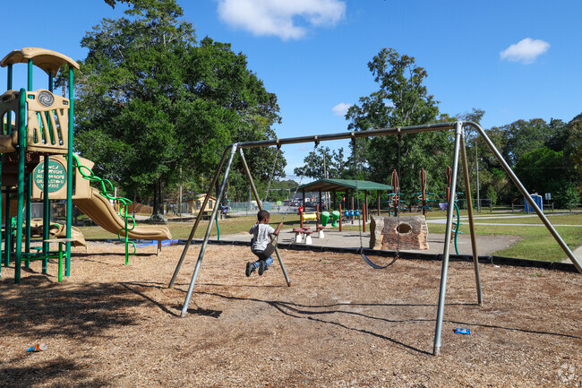 Lots of families means lots of parks to play in.