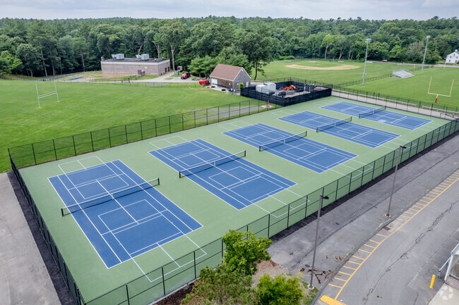 Tennis and Pickleball are played at Silver Lake Regional High School in Kingston.