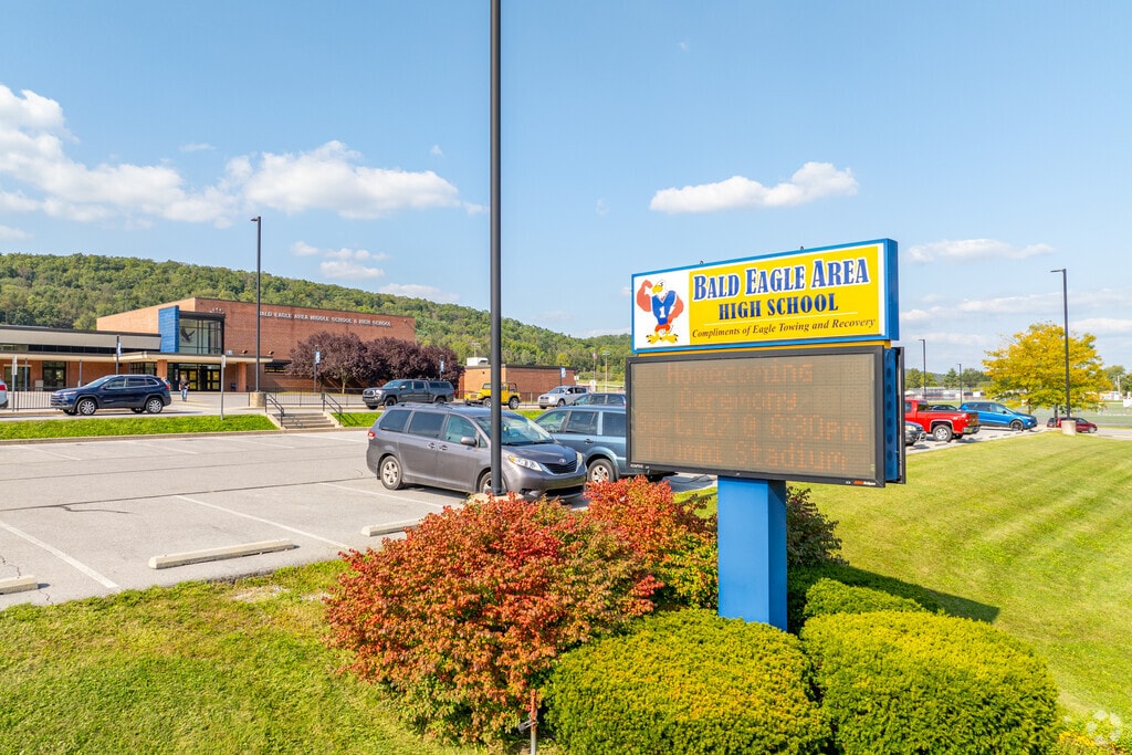 Bald Eagle Area Junior/Senior High School teaches students grades 6-12.
